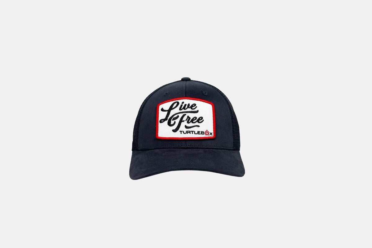 Live Free Patch Blue Hat